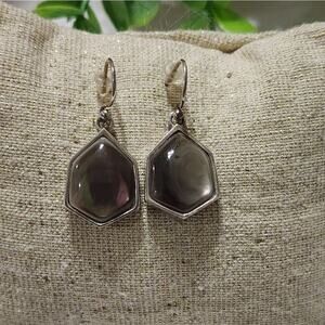 Barse sterling silver stamped 925 jeweled French wire‎ earrings